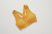Sleep, Seek & Swim Gold Bikini Top