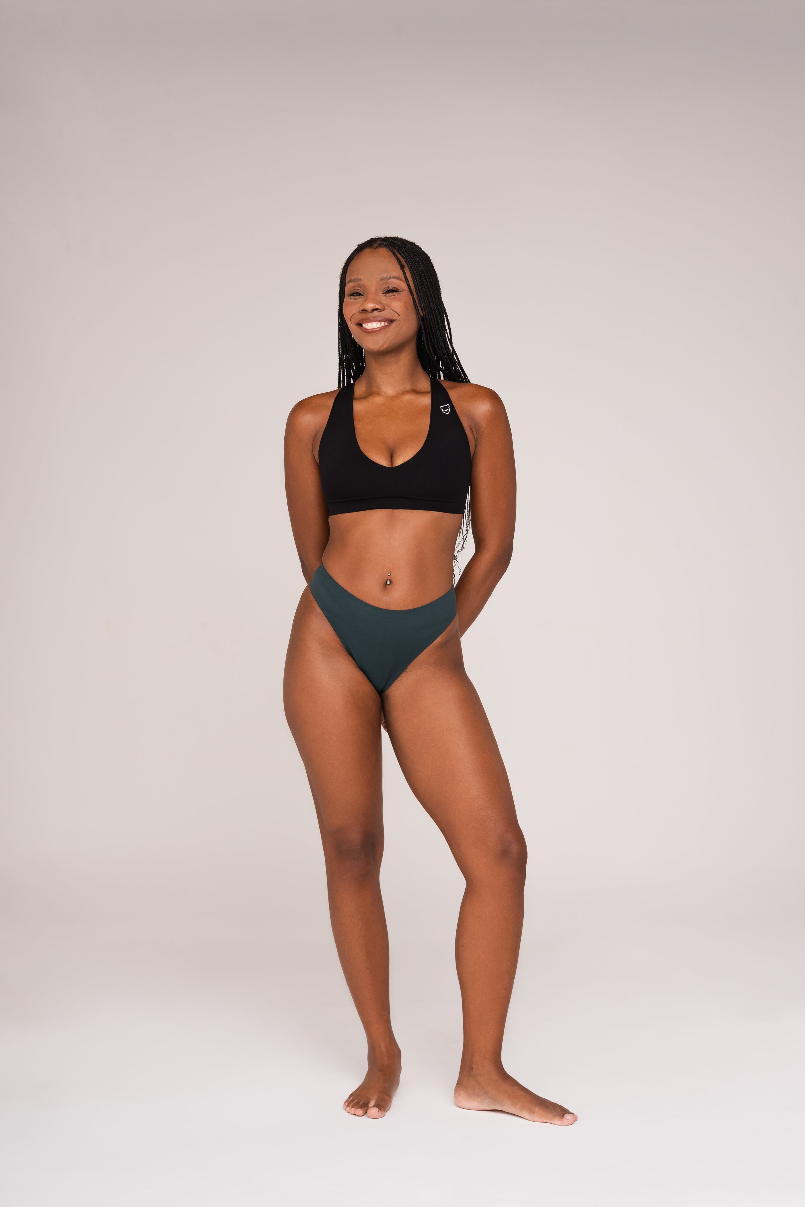 Sleep, Seek & Swim Black Bikini Top