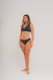 Sleep, Seek & Swim Stone Bikini Top