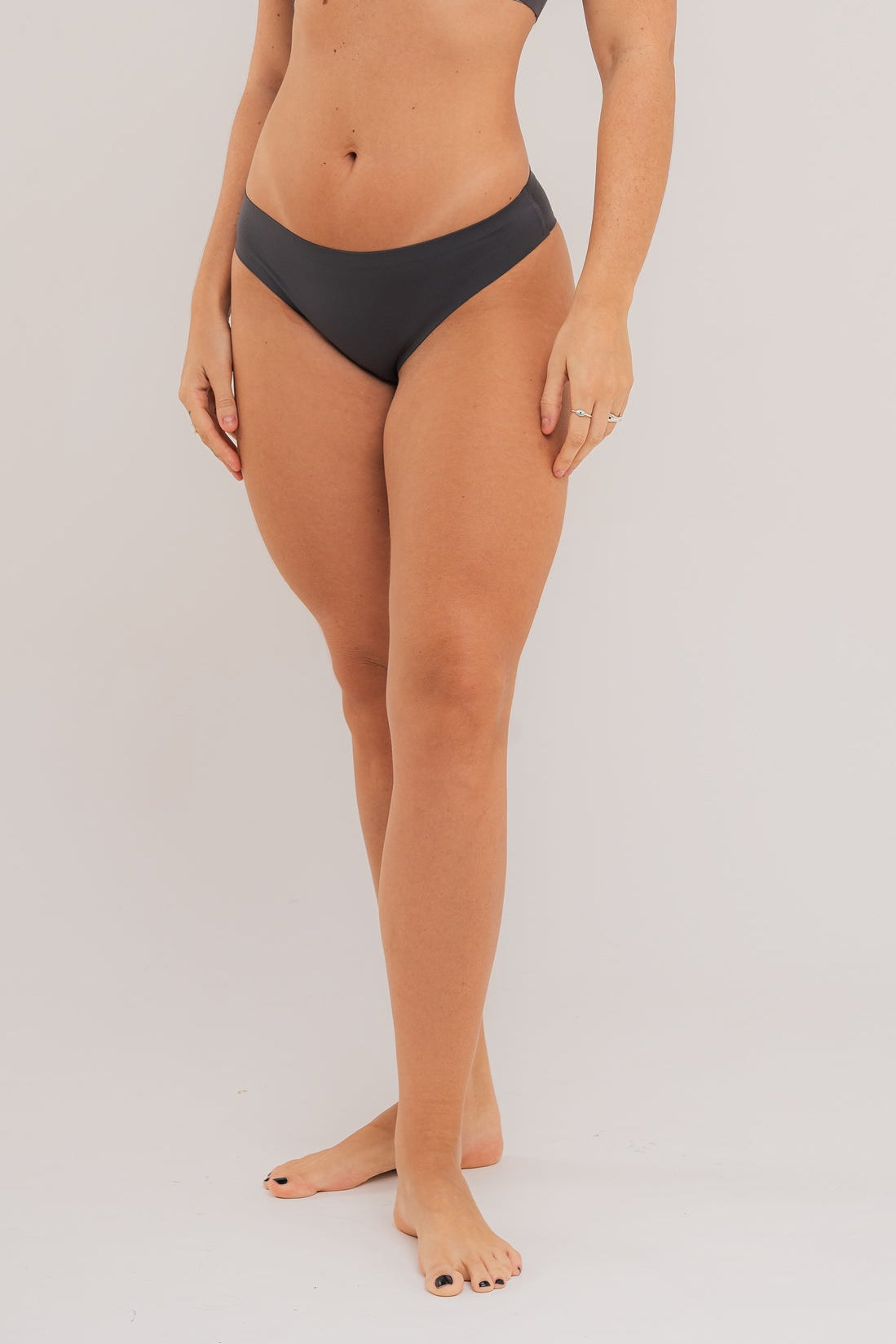 Core Seamless Bikini Bottom — Stone