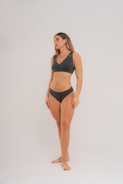 Sleep, Seek & Swim Stone Bikini Top