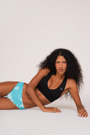 Sleep, Seek & Swim Turquoise Tie-Dye Bikini Bottom