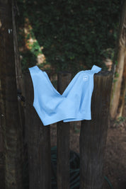Sleep, Seek & Swim Blue Bikini Top